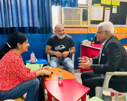 Special PTM & Campus Visit by Mr. Rao For New Admissioned Students